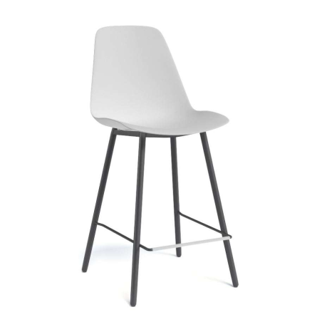 Tabouret snack moderne avec coque en polypropylène - Claudio