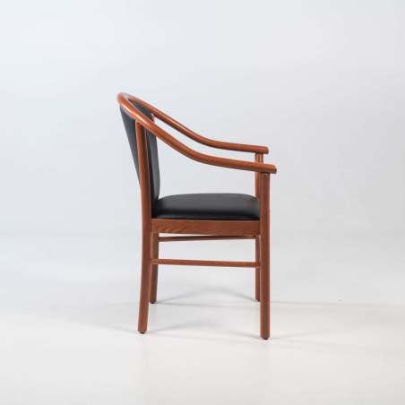 Fauteuil bridge de salon noir - Manuela