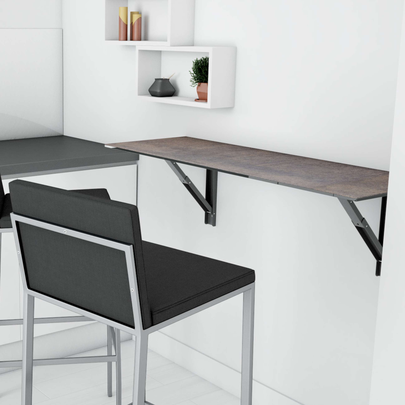 Table rabattable en céramique - Vulcano