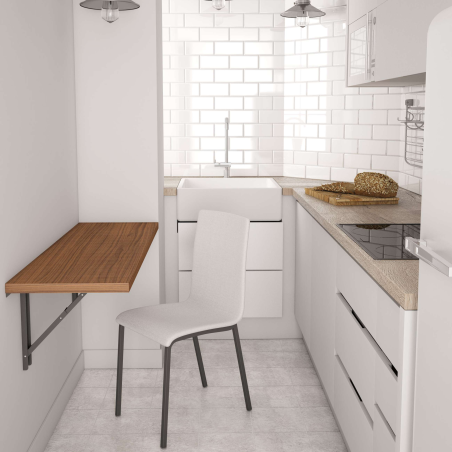 Table murale de cuisine en stratifié - Vulcano