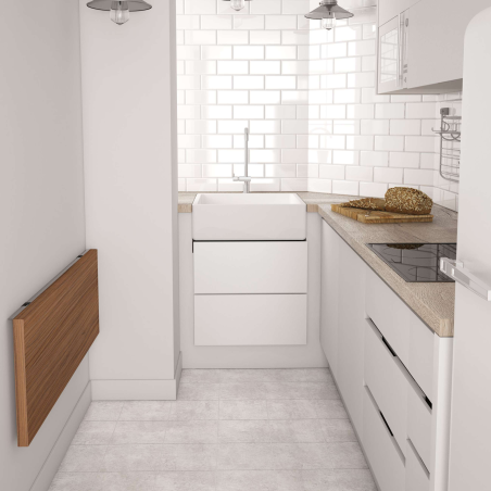 Table rabattable de cuisine en stratifié - Vulcano