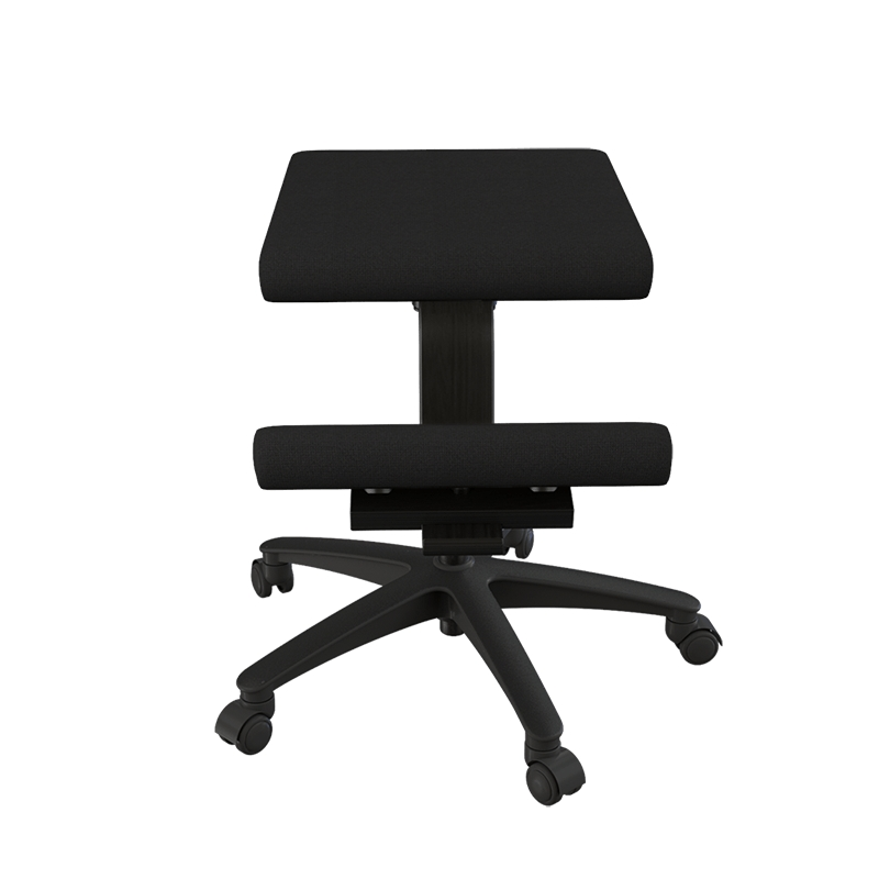 Siège ergonomique sur roulettes en tissu noir - Wing Varier®