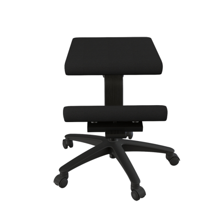 Siège ergonomique sur roulettes en tissu noir - Wing Varier®