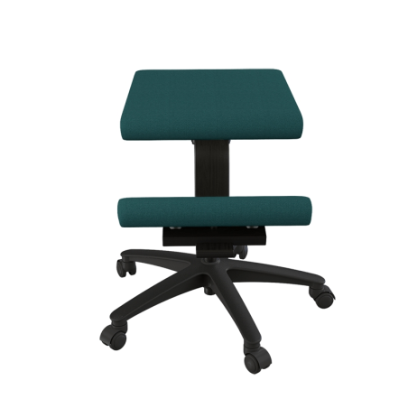 Siège ergonomique sur roulettes en tissu vert - Wing Varier®