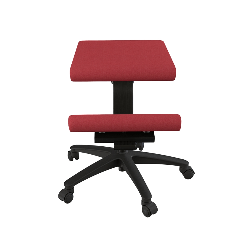 Siège ergonomique Varier sur roulettes en tissu rouge - Wing