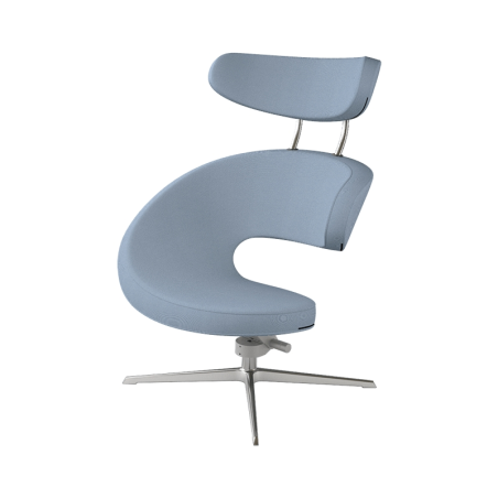 Fauteuil inclinable avec repose pieds ergonomique bleu - Peel Varier®