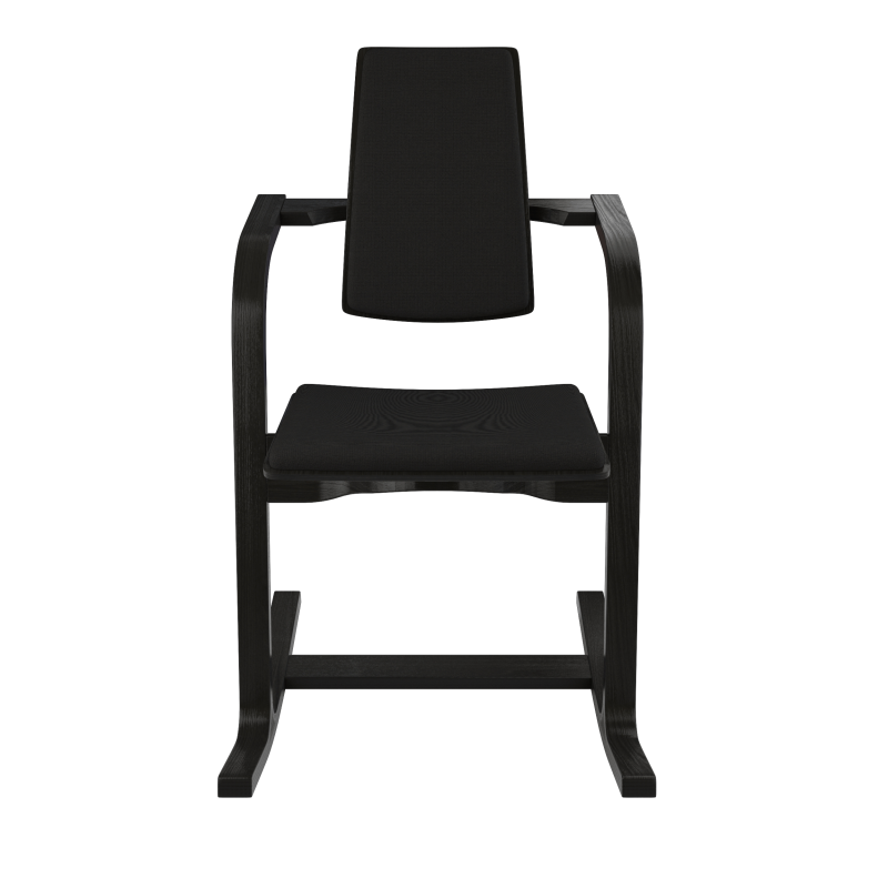 Fauteuil à bascule ergonomique en tissu noir - Actulum Varier®