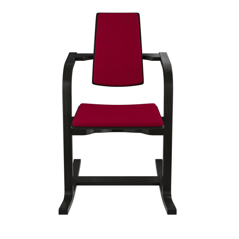 Siège à bascule ergonomique en tissu bordeaux - Actulum Varier®