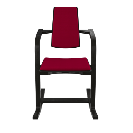 Siège à bascule ergonomique en tissu bordeaux - Actulum Varier®