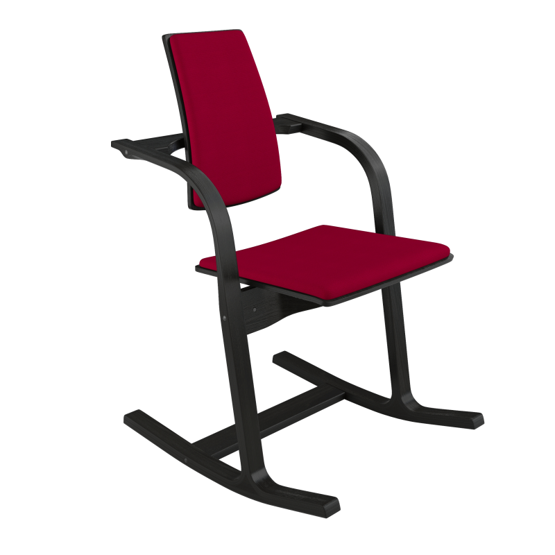 Fauteuil à bascule ergonomique en tissu bordeaux - Actulum Varier®