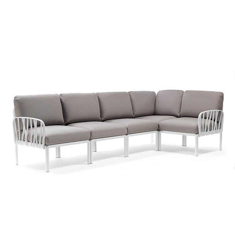 Canapé d'angle modulaire d'extérieur 5 places - Komodo