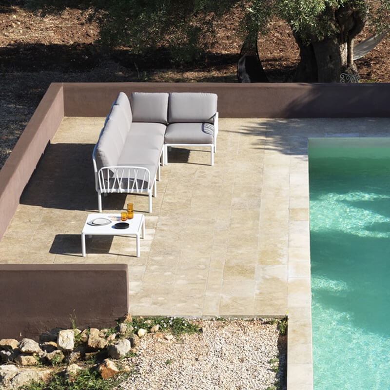 Canapé d'angle modulable d'extérieur 5 places - Komodo