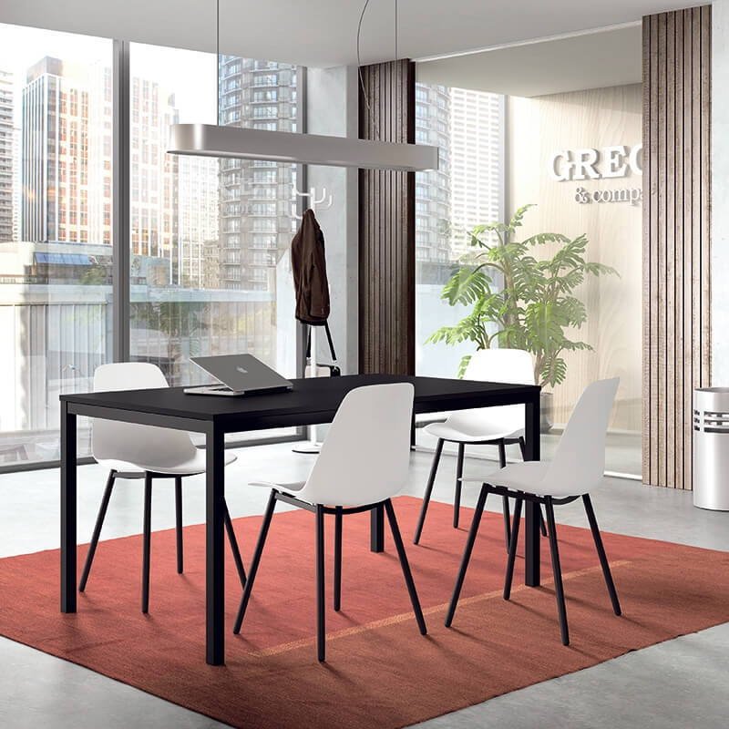 Chaise de salle à manger  en polypropylène et métal - Claudio