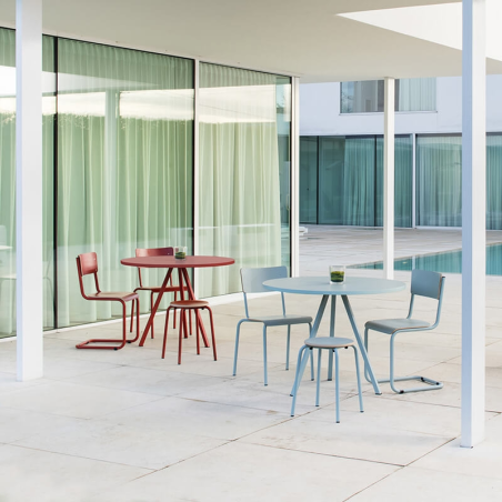 chaise vintage colorée