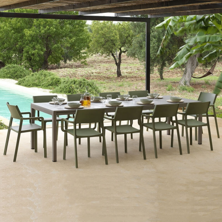 Fauteuil d'extérieur empilable en polypropylène - Trill