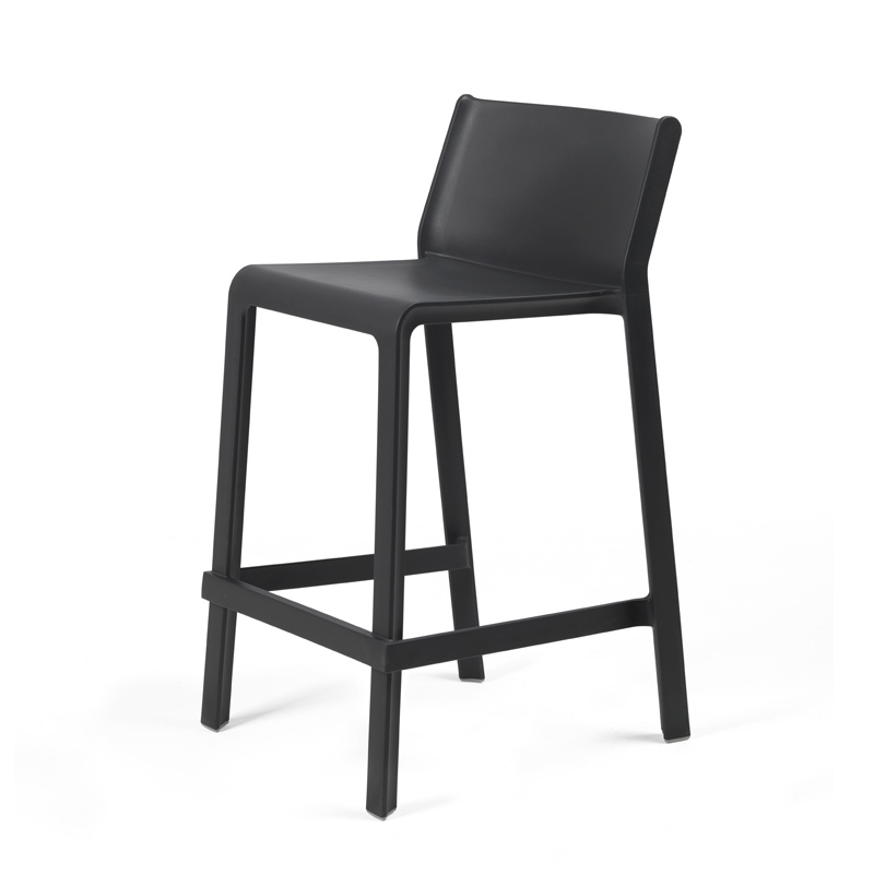 Tabouret snack de jardin empilable anthracite - Trill mini