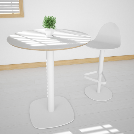 Tabouret réglable et pivotant design en bois - Tabu