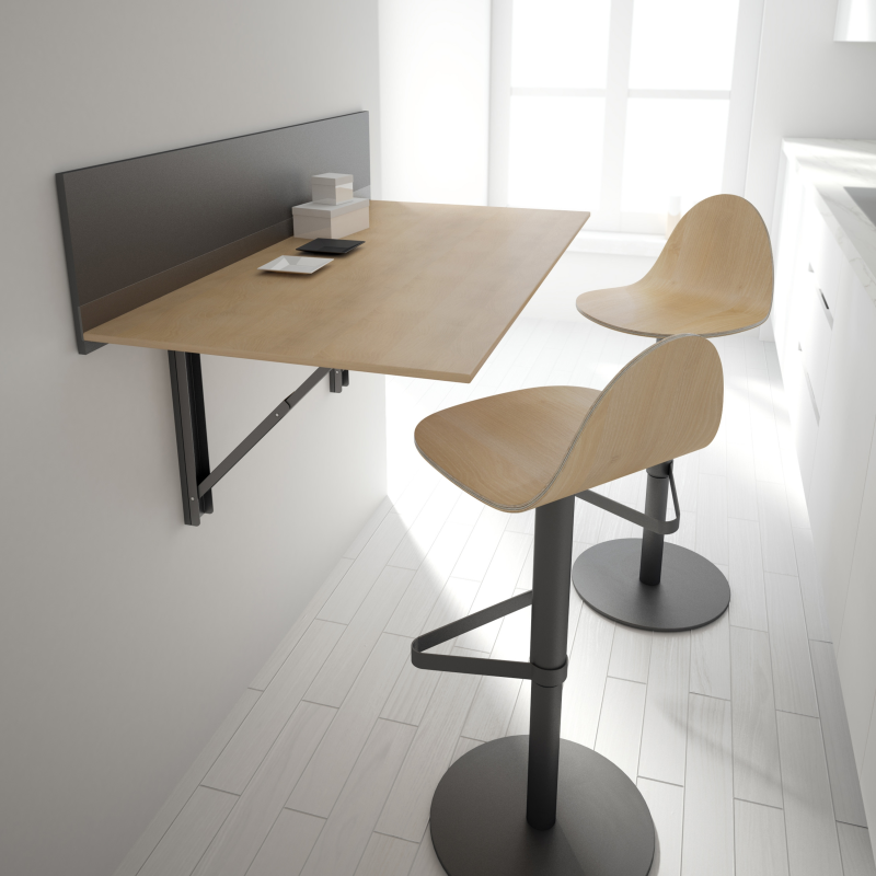 Tabouret réglable et pivotant design en bois - Tabu