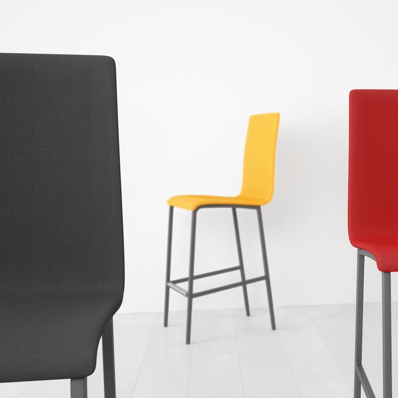 Tabouret snack contemporain rembourré - City