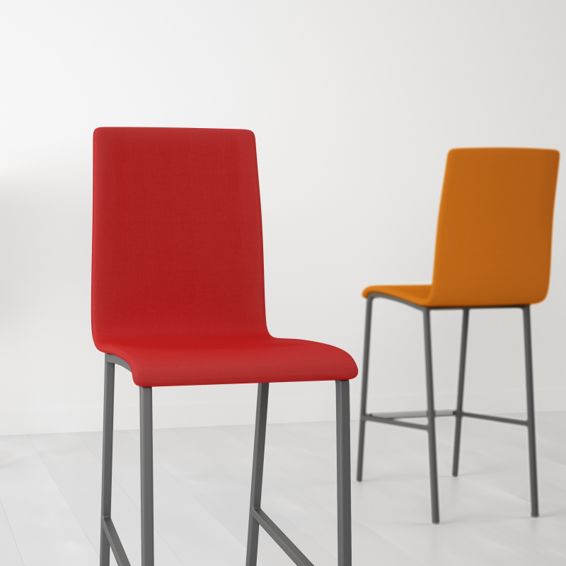 Tabouret snack contemporain rembourré - City
