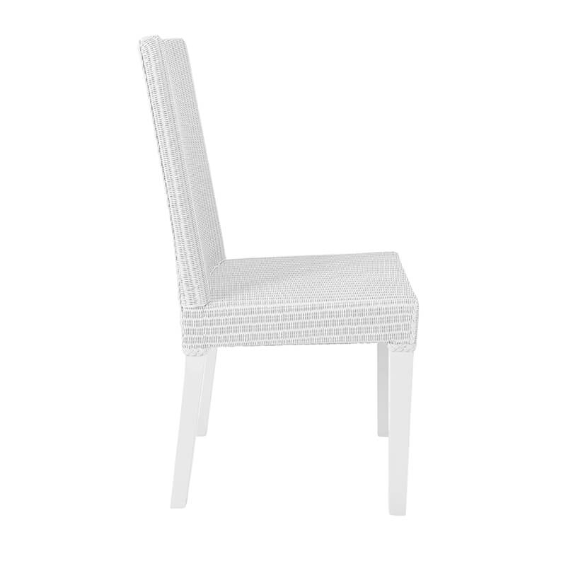 Chaise tressée blanche en loom - Bridget