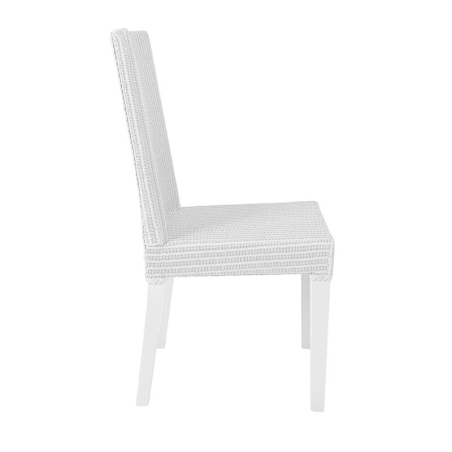 Chaise tressée blanche en loom - Bridget