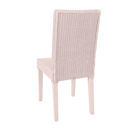 Chaise rose en loom tressé - Bridget