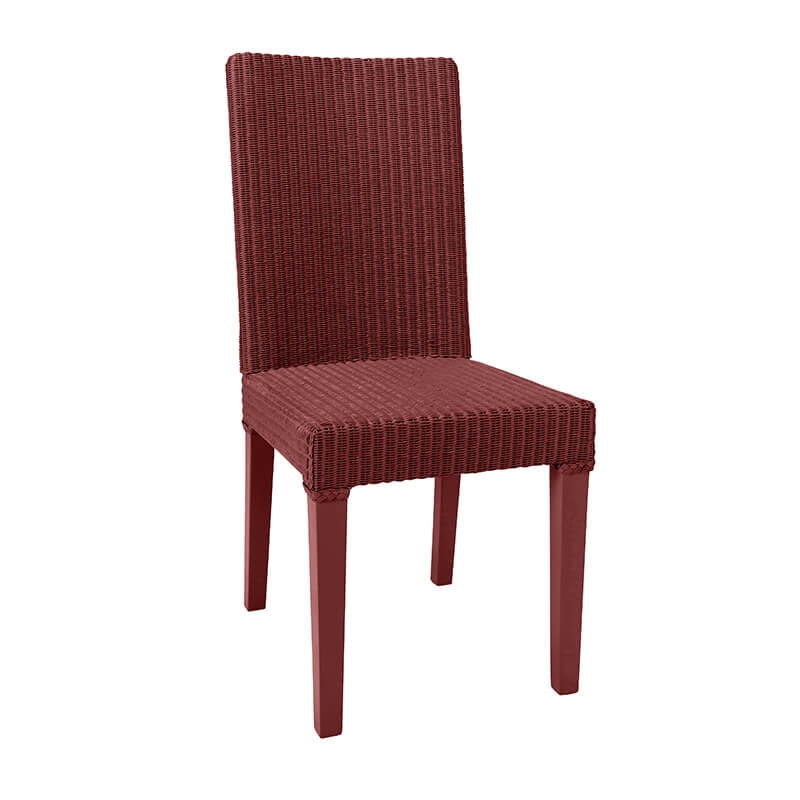 Chaise tressée bordeaux - Bridget