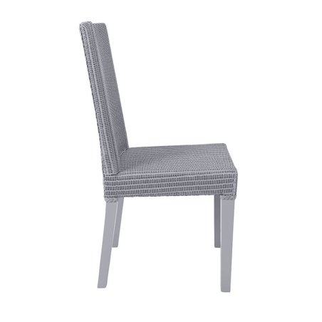 Chaise grise tressée en loom - Bridget