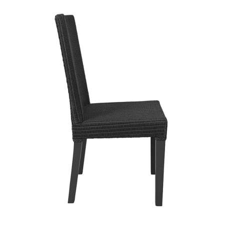 Chaise tressée anthracite - Bridget