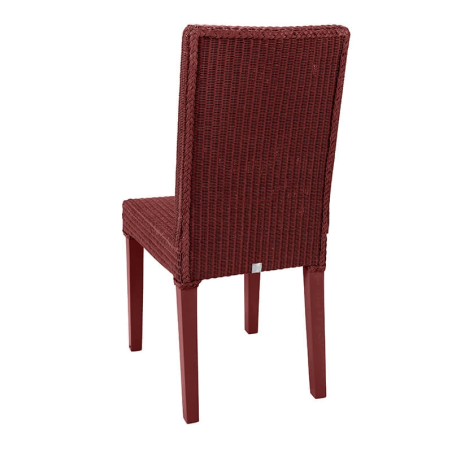 Chaise tressée rouge bordeaux - Bridget