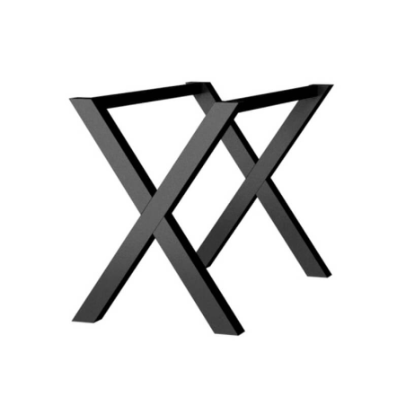 Pied de table design en métal fabriqué en France - X