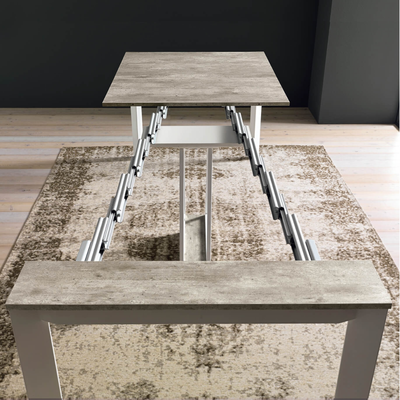 Console avec allonges transformable en table - Trek