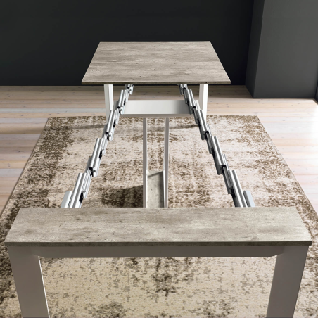 Console avec allonges transformable en table - Trek