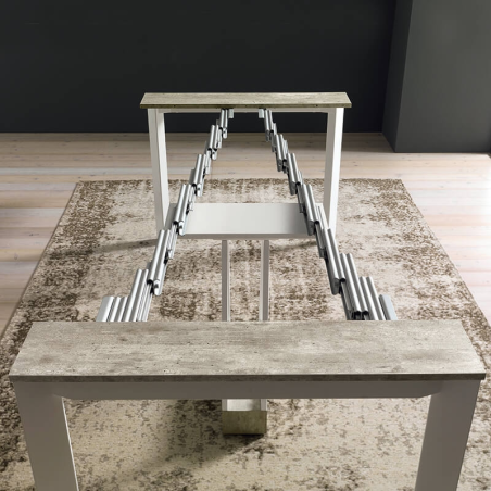 Table console avec allonges transformable en table - Trek