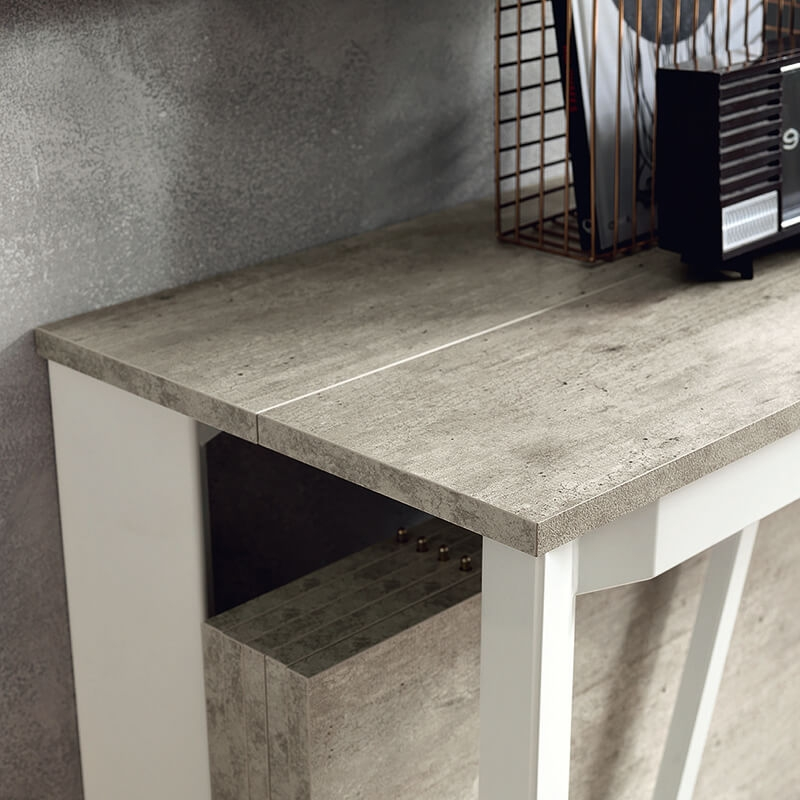 Table console avec allonges en mélaminé - Trek