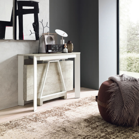 Console transformable en table en mélaminé - Trek