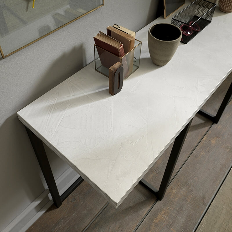 Table console en mélaminé avec allonges - Flap