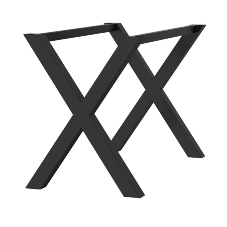 piétement de table design en métal fabriqué en France - X