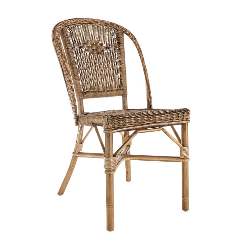 Chaise vintage en rotin - Albertine