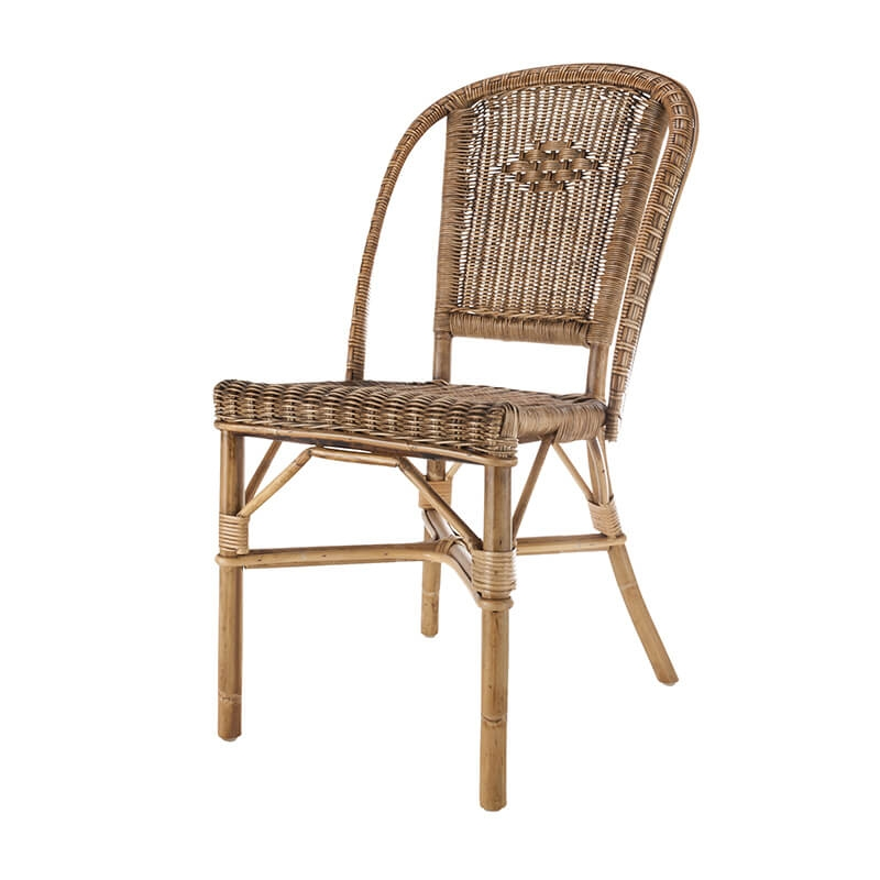 Chaise rustique en rotin - Albertine