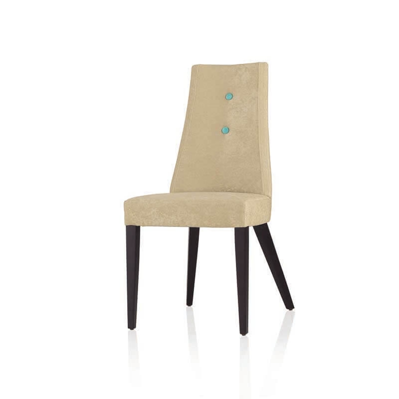 Chaise contemporaine en tissu et piétement bois - Park