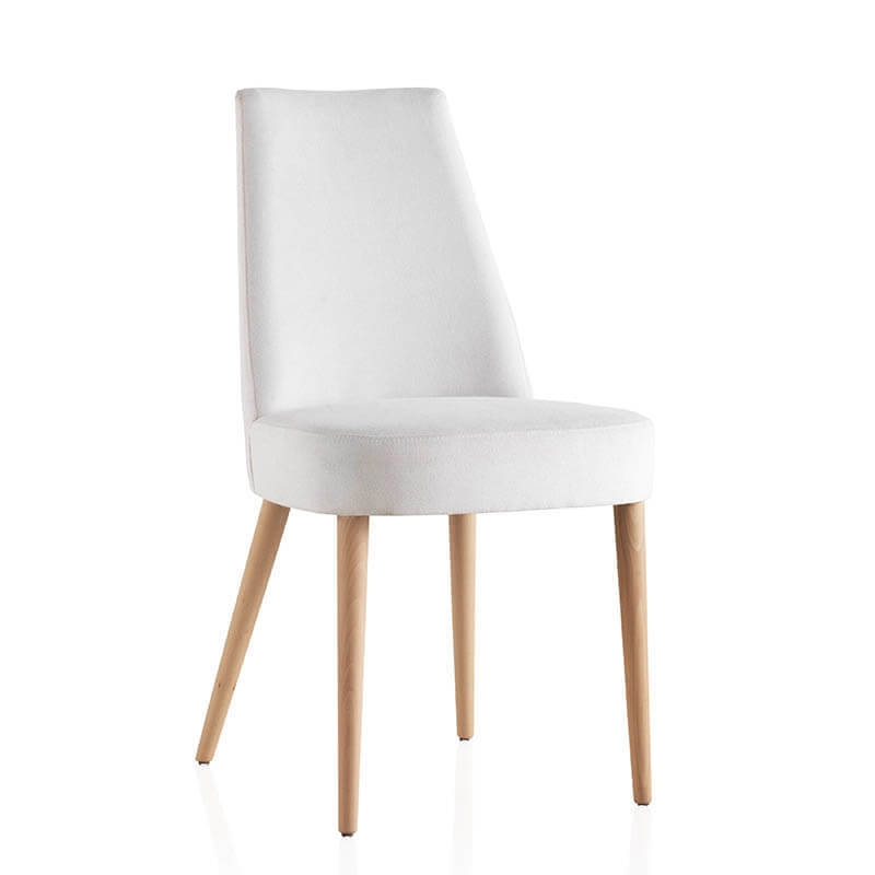 Chaise confortable en bois et tissu - Brisa