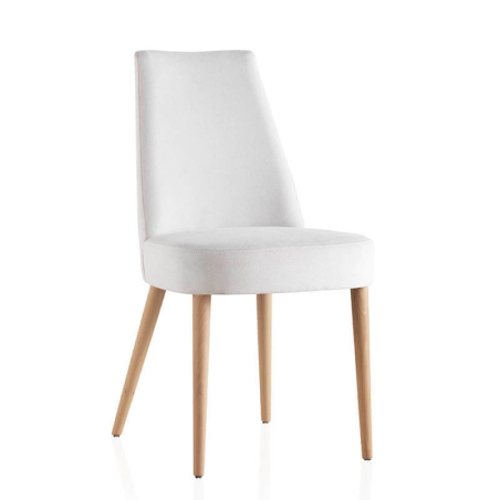 Chaise confortable en bois et tissu - Brisa