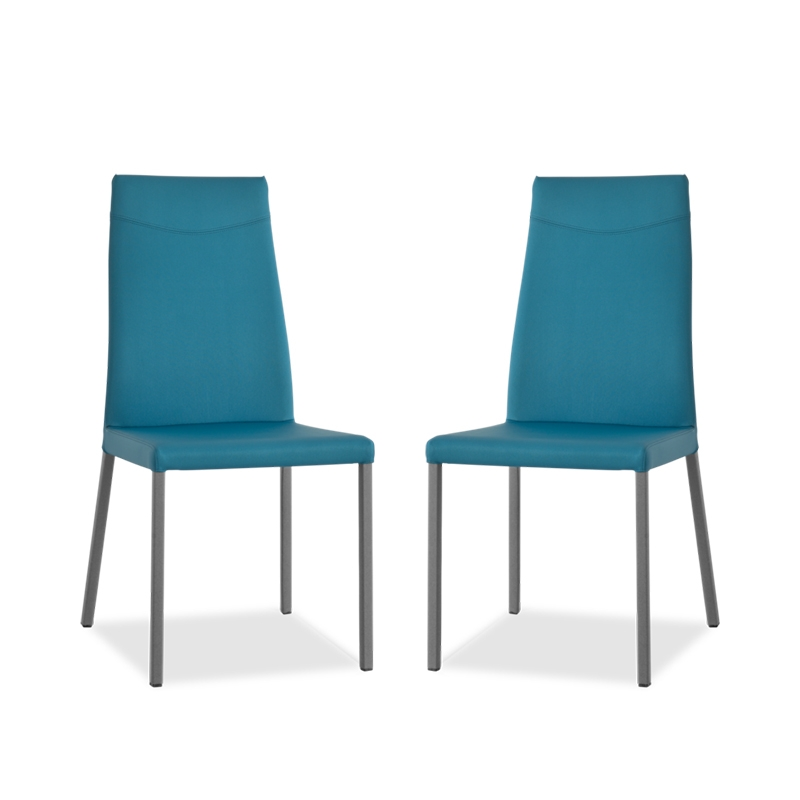 chaise italienne en cuir pour salle à manger