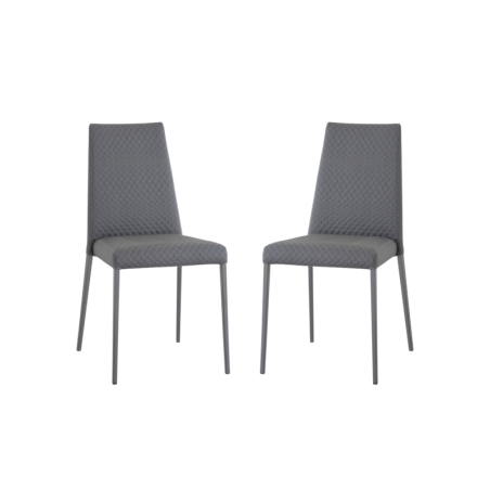 chaise matelassée pour salle à manger contemporaine