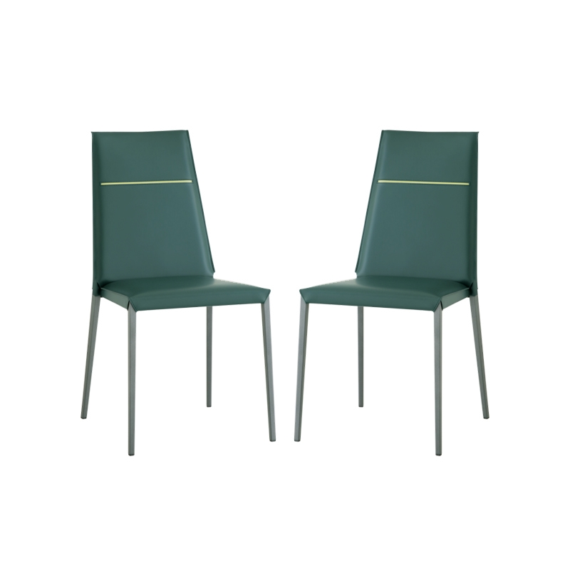 chaise en croûte de cuir style contemporain