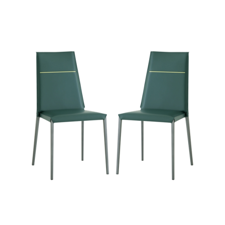 chaise en croûte de cuir style contemporain