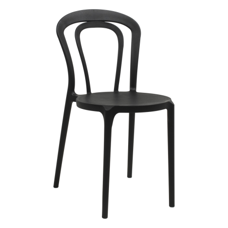 chaise de terrasse en polypropylène noir - Caffè