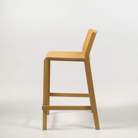 Tabouret snack de jardin empilable en polypropylène jaune - Trill mini 4